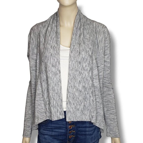 Athleta Nirvana Wear Two Ways Wrap Womens Small Grey Cardigan Sweater - Picture 1 of 7